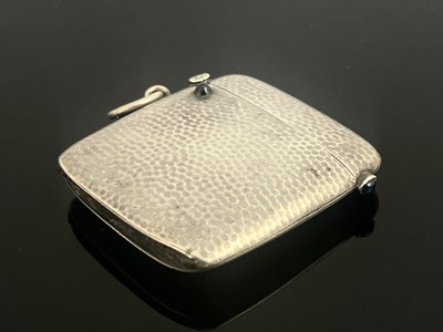 Lot 80 - A German Jugendstil silver and gem set vesta...