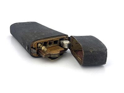 Lot 247 - A George III sharkskin draughtsman etui, John...