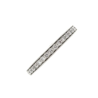 Lot 141 - Cartier, a platinum diamond 1895 half eternity ring