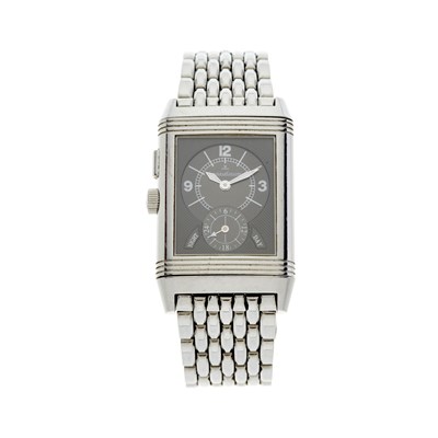 Lot 275 - Jaeger-LeCoultre, a Reverso Duoface Day & Night bracelet watch