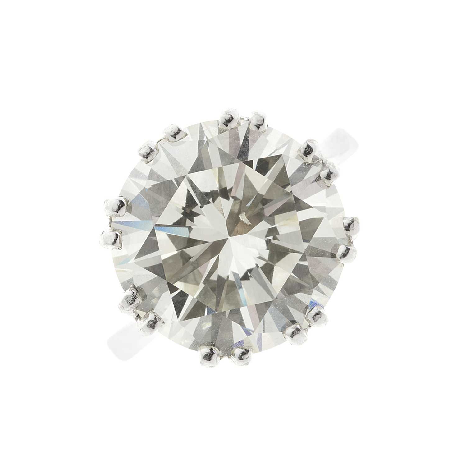 91 - An impressive 18ct gold diamond single-stone ring, of 7.21ct