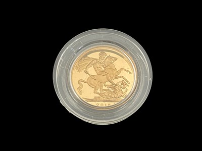 Lot 64 - Elizabeth II, a 2015 gold proof full sovereign,...