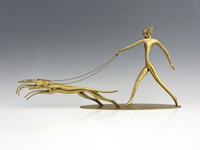 Lot 197 - Karl Hagenauer, an Austrian Art Deco brass...
