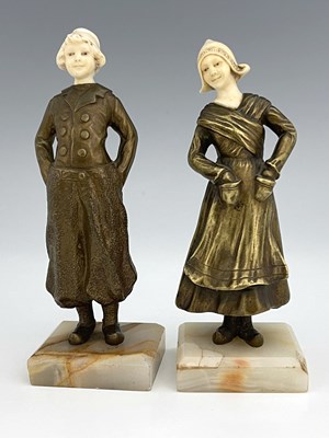 Lot 187 - Louis Sosson (attributed), a pair of Art Deco...