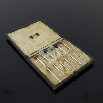 Lot 222 - Liberty. A cased set of six George V Art Deco...