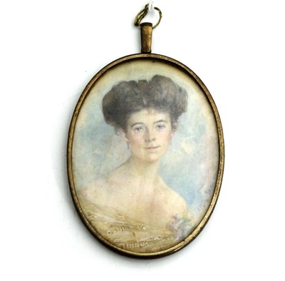 Lot 206 - J Mary Scott (20th century), a portrait...