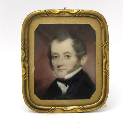 Lot 235 - Edward Robertson (British, 1809), a portrait...