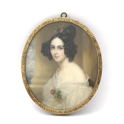 Lot 220 - Seguin, (French, 19th century), a portrait...
