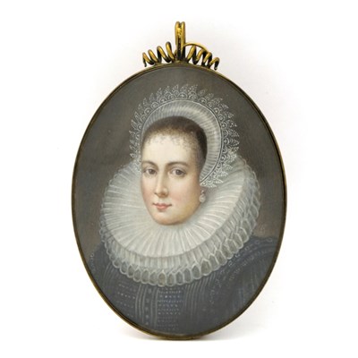 Lot 213 - A 19th century portrait miniature, depicting a...