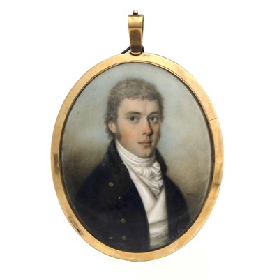 Lot 214 - An early 19th century portrait miniature,...