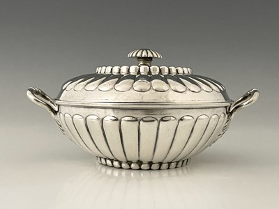 Lot 163 - A George III silver bowl and cover, of...