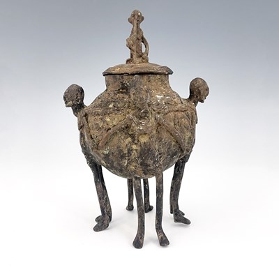 Lot 280 - Tribal Interest, Dogon Tribe, a copper tobacco...