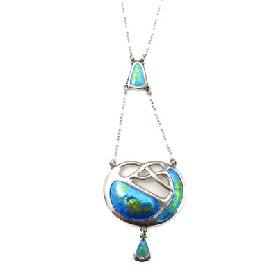 Lot 44 - Charles Horner, an Arts and Crafts silver and...