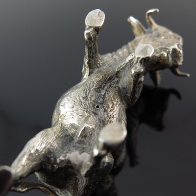Lot 72 - An Edwardian novelty silver model of a bull,...