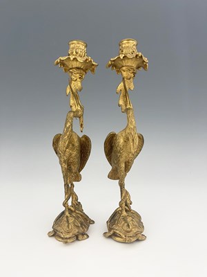 Lot 246 - A pair of George IV gilt bronze ormolu figural...