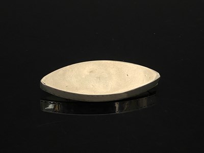 Lot 73 - A George III silver toothpick box, of navette...