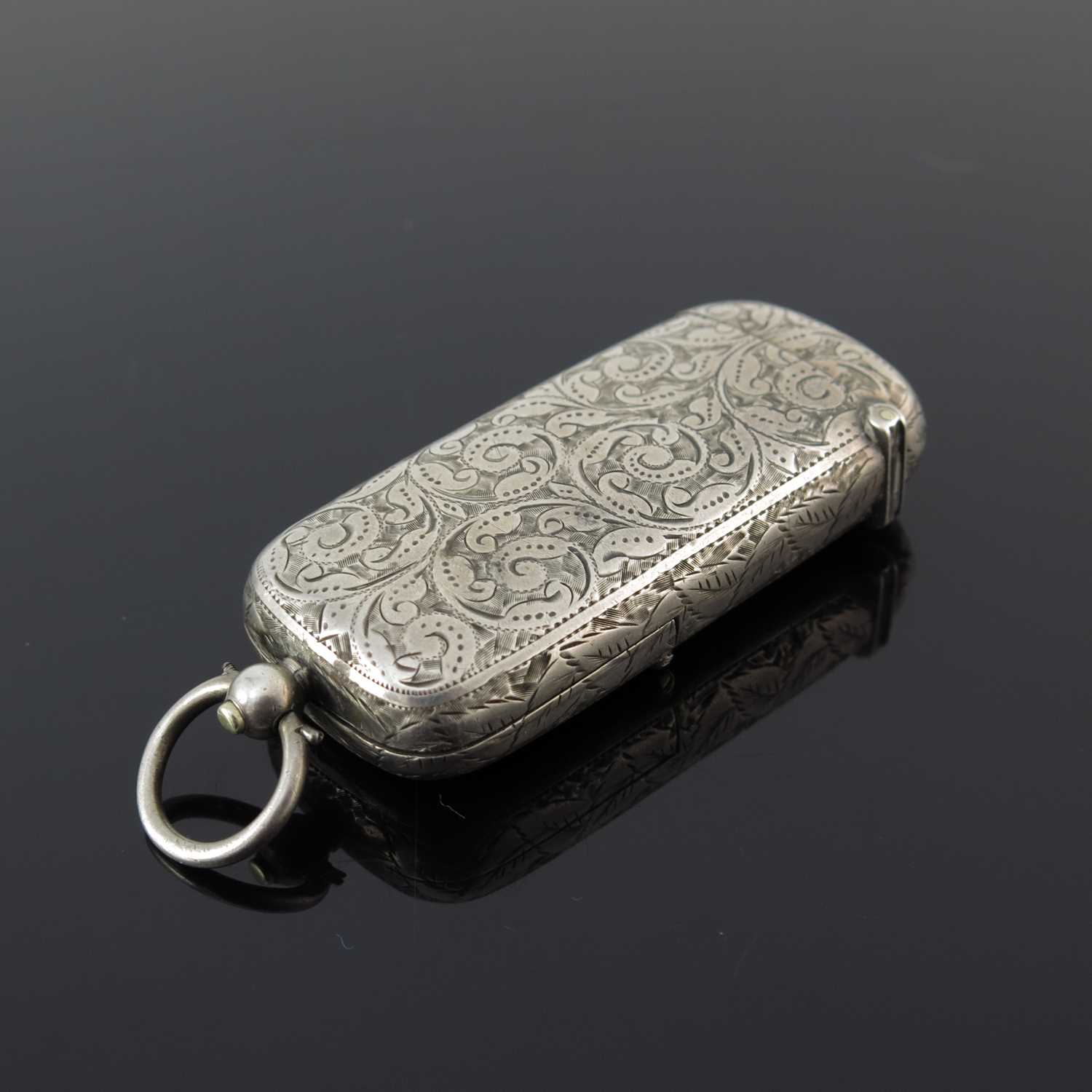 Lot 57 - A Victorian silver combination sovereign case...