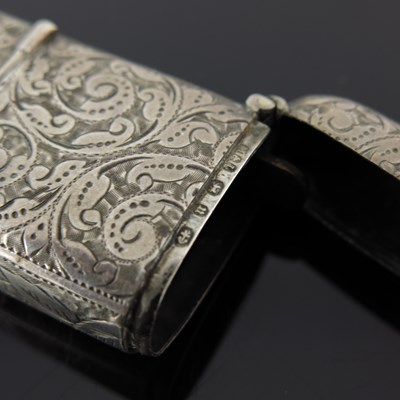 Lot 57 - A Victorian silver combination sovereign case...