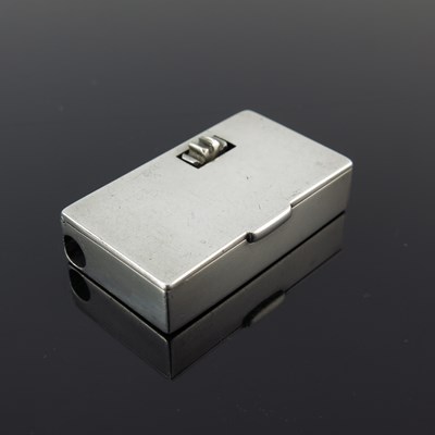 Lot 55 - A Victorian silver vesta box, of rectangular...