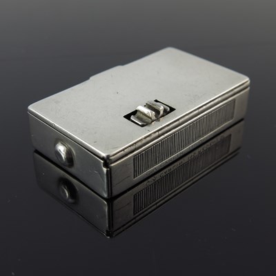 Lot 55 - A Victorian silver vesta box, of rectangular...