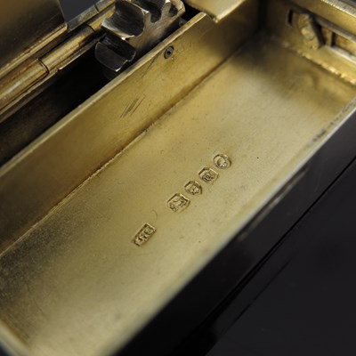 Lot 55 - A Victorian silver vesta box, of rectangular...