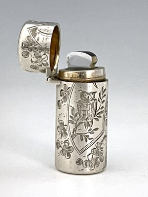 Lot 106 - A Victorian silver Aesthetic style scent or...