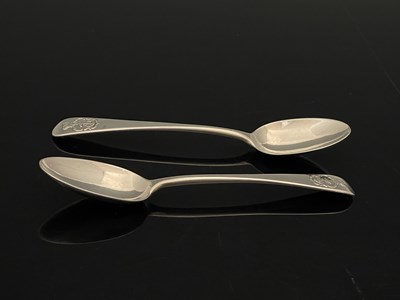 Lot 116 - A pair of Victorian silver Admiralty pattern...
