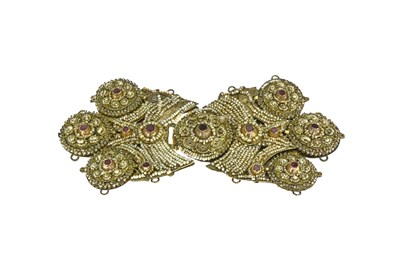 Lot 12 - Regency silver and pearl clasp