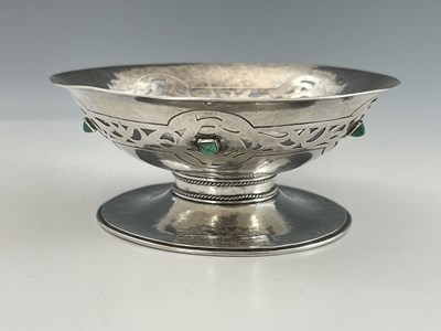 Lot 114 - An Arts and Crafts gem set bowl, probably...