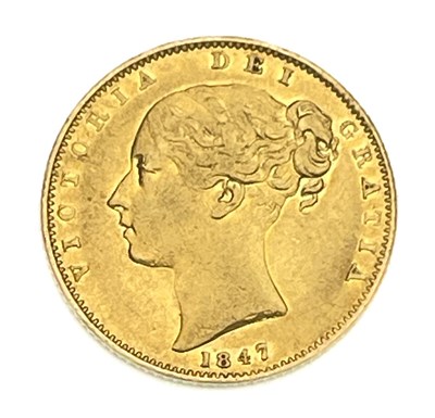 Lot 98 - Victoria, Sovereign, 1847. S3852