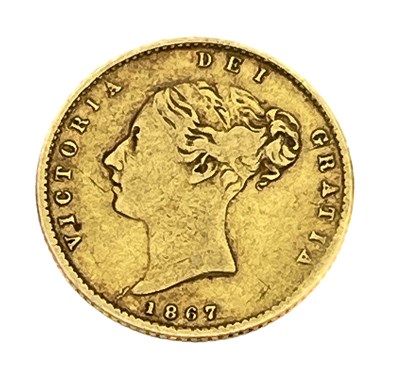 Lot 151 - Victoria, Half Sovereign, 1867, Die No. 5. S3860