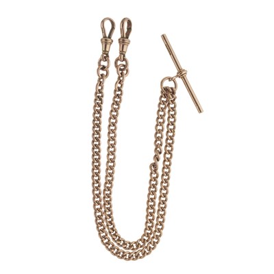 Lot 75 - An early 20th century 9ct gold Albert chain