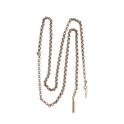 Lot 61 - An early 20th century 9ct gold chain necklace