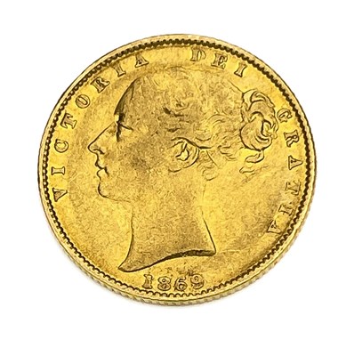 Lot 112 - Victoria, Sovereign, 1869, Die No. 37. S3853