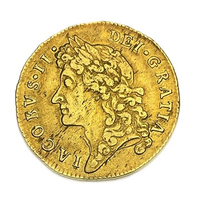 Lot 70 - Guinea, James II, 1686, Second Bust, no stops...