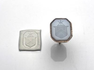 Lot 10 - A George III gold coloured metal and...