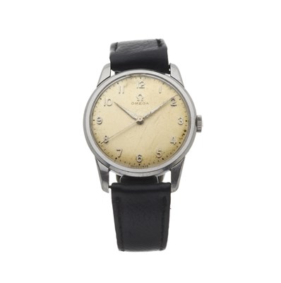 Lot 164 - Omega, a vintage stainless steel wrist watch