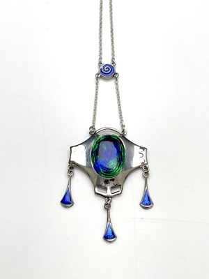 Lot 50 - Charles Horner, an Arts and Crafts silver and...