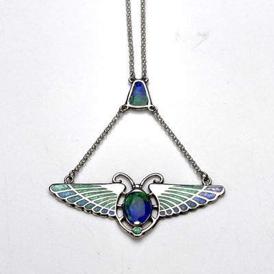 Lot 52 - Charles Horner, an Arts and Crafts silver and...