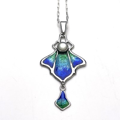 Lot 48 - Charles Horner, an Arts and Crafts silver and...