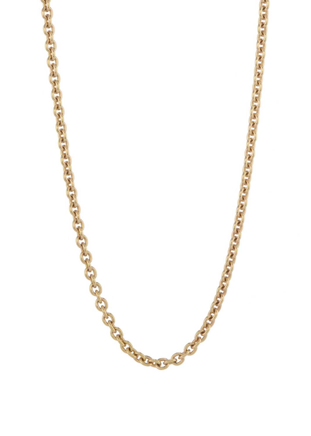 Lot 103 - Bulgari, an 18ct gold lariat necklace chain