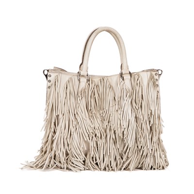 Lot 378 - Prada, a cera nappa Fringe Tote bag