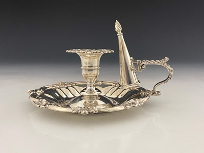 Lot 288 - An early Victorian silver chamberstick, with...