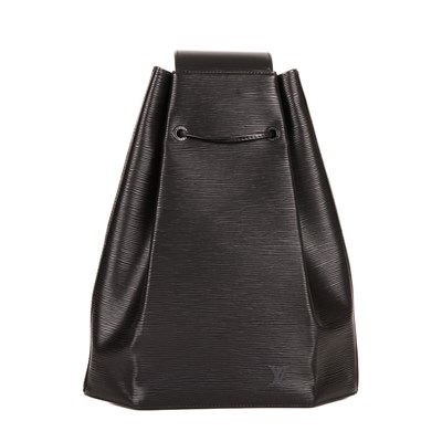 Lot 342 - Louis Vuitton, a black epi Sac D'Epaule GM shoulder bag w/pouch