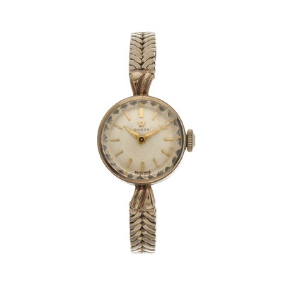 Lot 191 - Omega, a 9ct gold bracelet watch