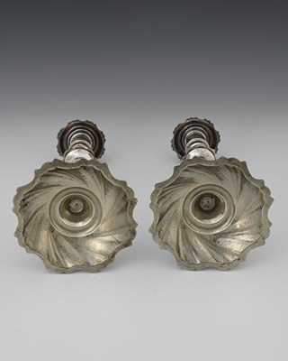 Lot 55 - A pair of George III Old Sheffield silver...