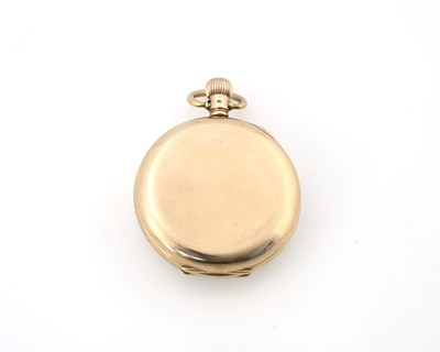 Lot 49 - An 18ct gold open-faced repeat pocket watch,...