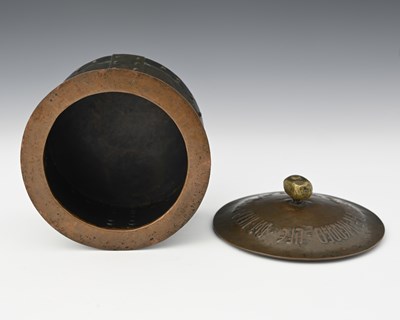 Lot 104 - An Arts and Crafts copper pot and cover, the...