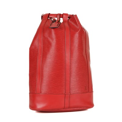 Lot 396 - Louis Vuitton, an epi Randonnee GM backpack.