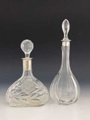 Lot 67 - An Elizabeth II silver-mounted decanter, with...